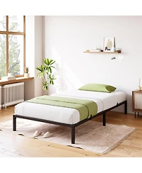 homfan Twin Heavy Duty Metal Bed Frame - Platform Bed with Ample Under-Bed Storage, No Box Spring Needed, No Noise, Easy Assembly
