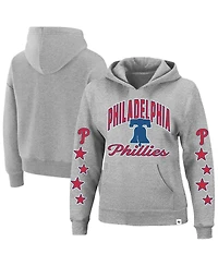 '47 Brand Women's Heather Gray Philadelphia Phillies Plus Starry Eye Hoodie