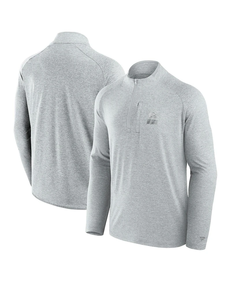 Fanatics Men's and Women's Gray Cleveland Browns Front Office Performance Primary Quarter-Zip Jacket