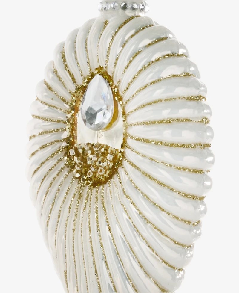 Holiday Lane Blessed Embellished Shell Ornament, Macy's Exclusive