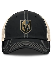 Fanatics Men's Black/Natural Vegas Golden Knights Rival Trucker Adjustable Hat