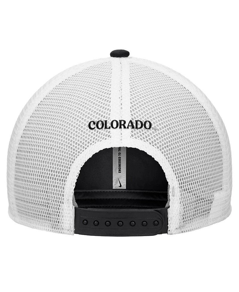 Nike Men's Black Colorado Buffaloes Rise Trucker Dri-fit Adjustable Hat