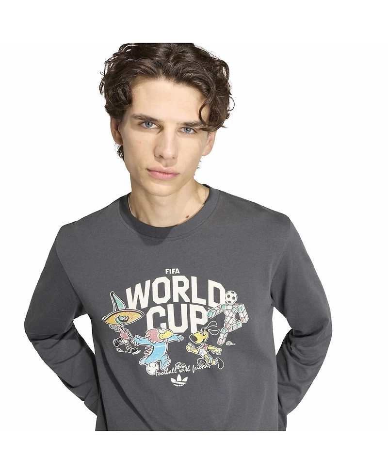 Adidas Men's Fifa World Cup Historic Mascot Long Sleeve T-Shirt