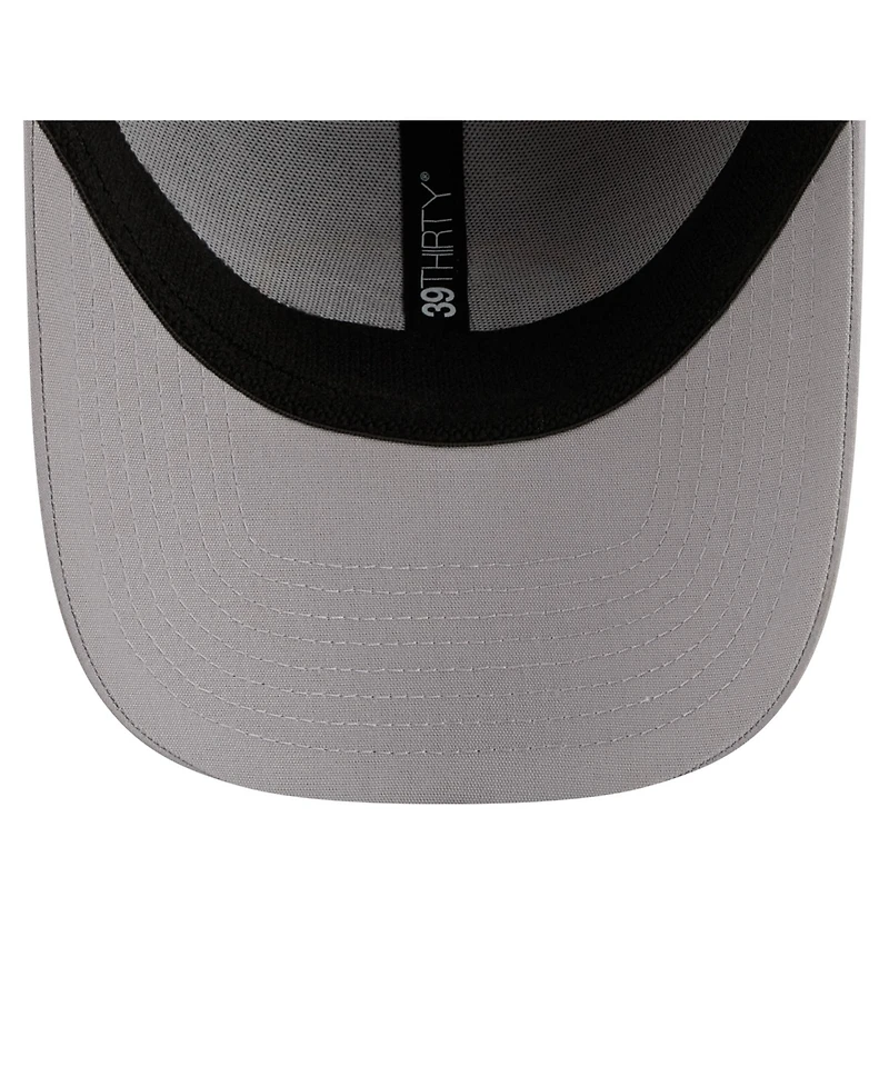 New Era Men's Gray Green Bay Packers Perforated 39THIRTY Flex Hat