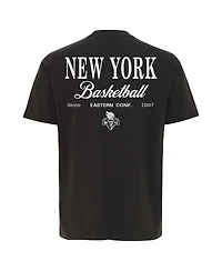 Sportiqe Men's and Women's Anthracite New York Liberty Athletic Club Collection Duke Relaxed Fit Premium T-Shirt
