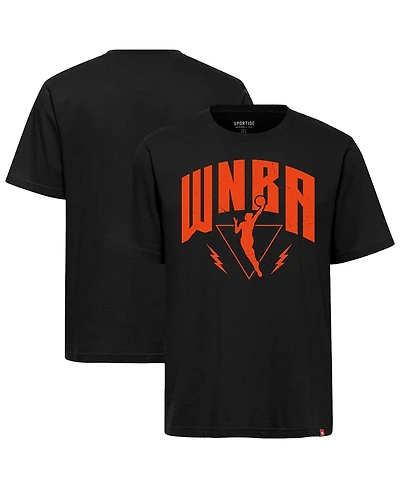 Sportiqe Men's Black Wnba Logowoman Duke Premium Relaxed Fit T-Shirt