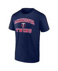 Logo Athletic Men's Navy Minnesota Twins Heart and Soul T-Shirt