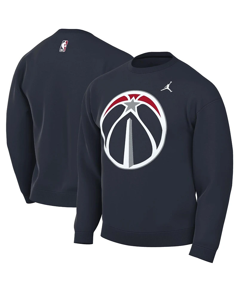 Jordan Men's Navy Washington Wizards Statement Edition Sweatshirt