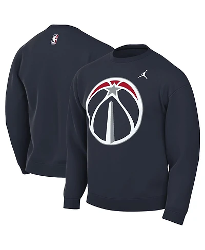 Jordan Men's Navy Washington Wizards Statement Edition Sweatshirt