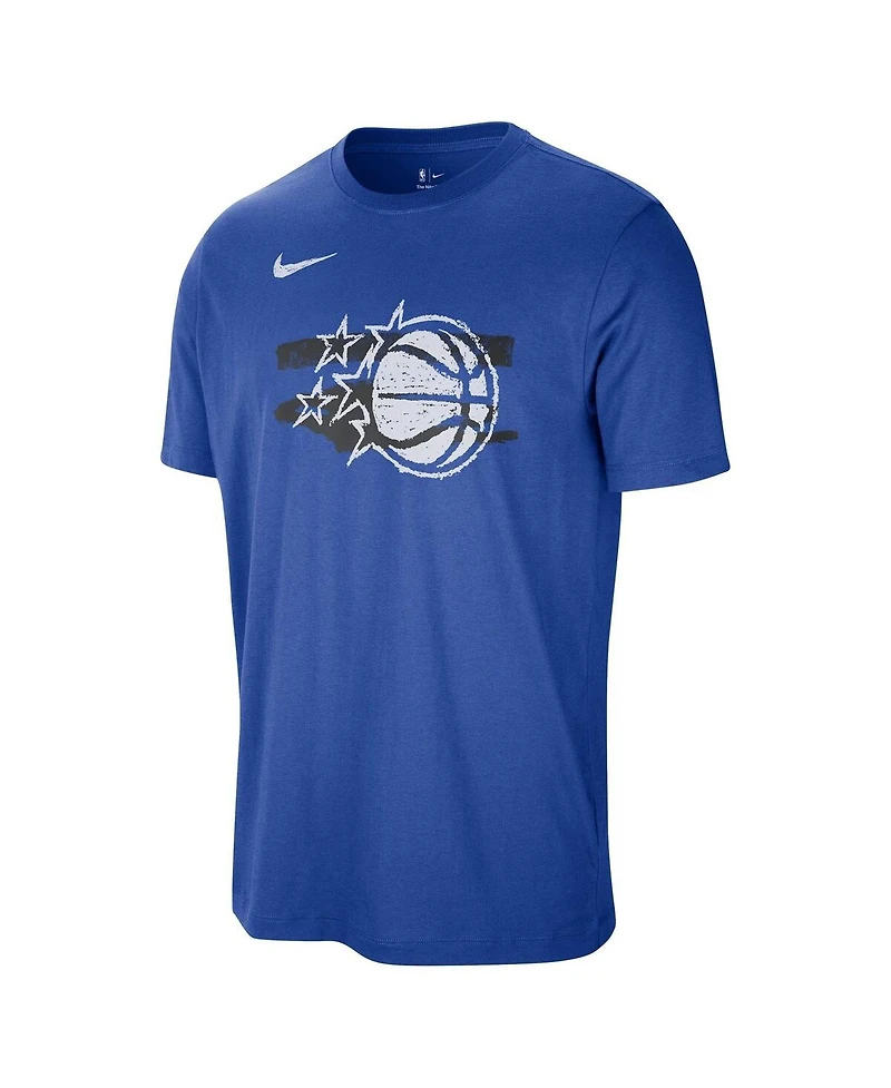 Nike Men's Blue Orlando Magic Courtside Club Shape of the Game T-Shirt