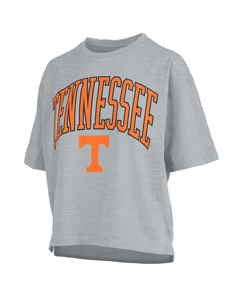 Pressbox Women's Gray Tennessee Volunteers Nelson T-Shirt