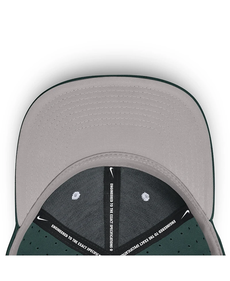 Nike Men's Green Michigan State Spartans Dugout True Dri-fit Fitted Hat