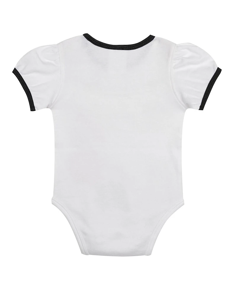 Outerstuff Baby Boys and Girls 3-Piece White/Black Pittsburgh Pirates Sweet Catcher Bodysuit, Headband Skirt Set