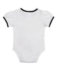 Outerstuff Baby Boys and Girls 3-Piece White/Black Pittsburgh Pirates Sweet Catcher Bodysuit, Headband Skirt Set