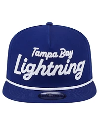 New Era Men's Blue Tampa Bay Lightning Team Text Golfer Adjustable Hat
