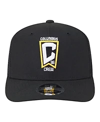 New Era Men's Black Columbus Crew Jersey Hook 9SEVENTY Adjustable Hat
