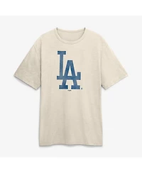 Fanatics Men's Cream Los Angeles Dodgers Stadium Slub T-Shirt