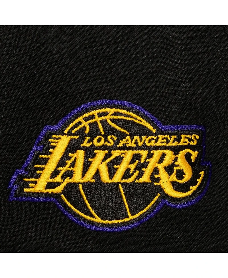 Mitchell & Ness Men's Black Los Angeles Lakers Class Act Pro Snapback Hat
