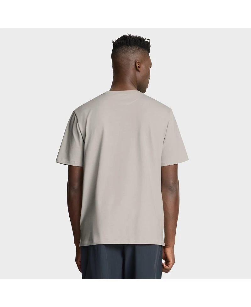 Fanatics Men's Cream New York Knicks Crossover Collection Pull Up Jumper Shot Premium T-Shirt