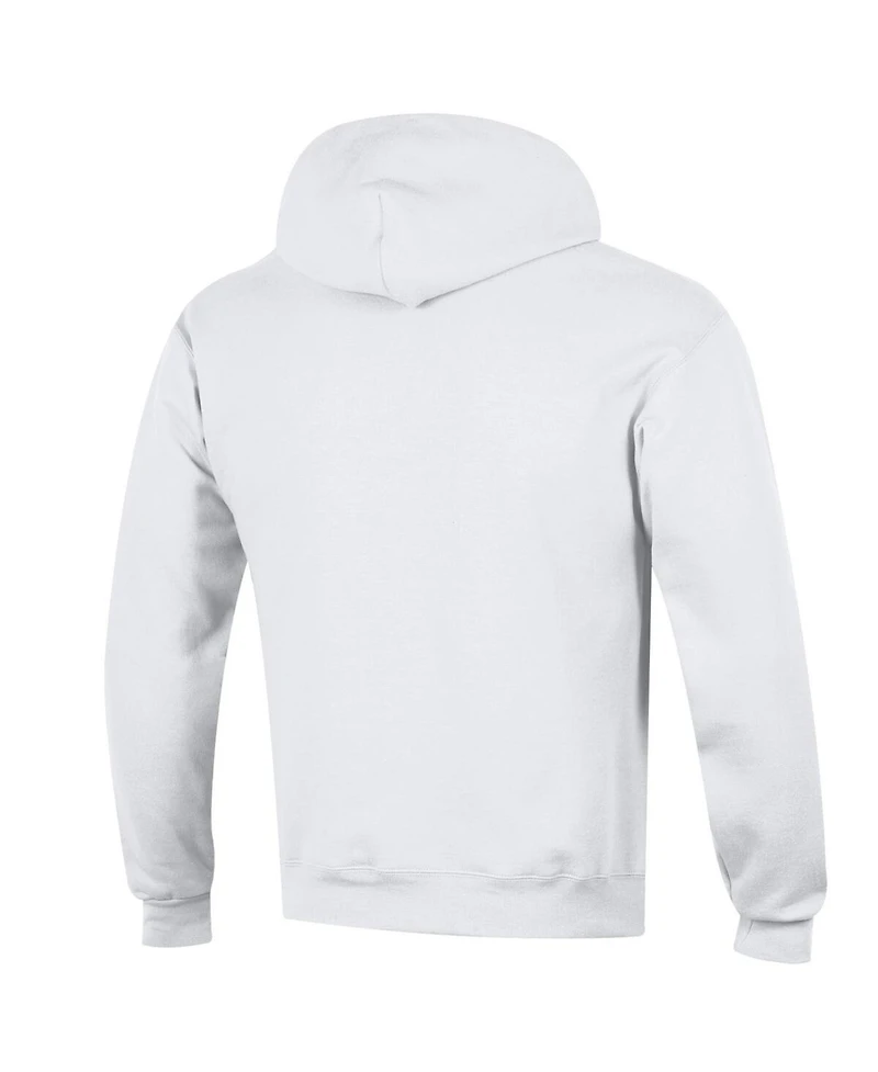 Champion Men's White Alabama Crimson Tide Arch Over Logo Pullover Hoodie