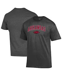 Champion Men's Charcoal Arkansas Razorbacks Arched Logo T-Shirt