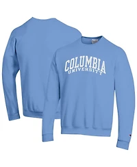 Champion Men's Light Blue Columbia University Basic Arch Fleece Pullover Sweatshirt