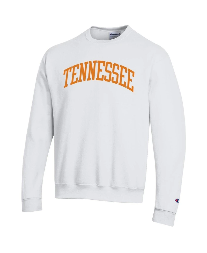 Champion Men's White Tennessee Volunteers Basic Arch Fleece Pullover Sweatshirt