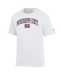 Champion Men's White Mississippi State Bulldogs Arch Over Logo T-Shirt