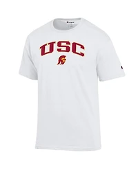 Champion Men's White Usc Trojans Arched Logo T-Shirt