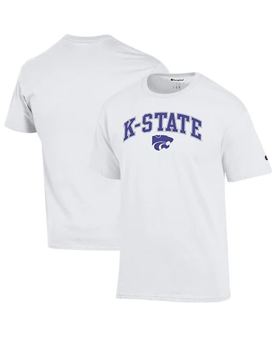 Champion Men's White Kansas State Wildcats Arch Over Logo T-Shirt