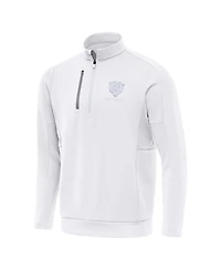 Antigua Men's White Chicago Bears Generation Quarter-Zip Jacket