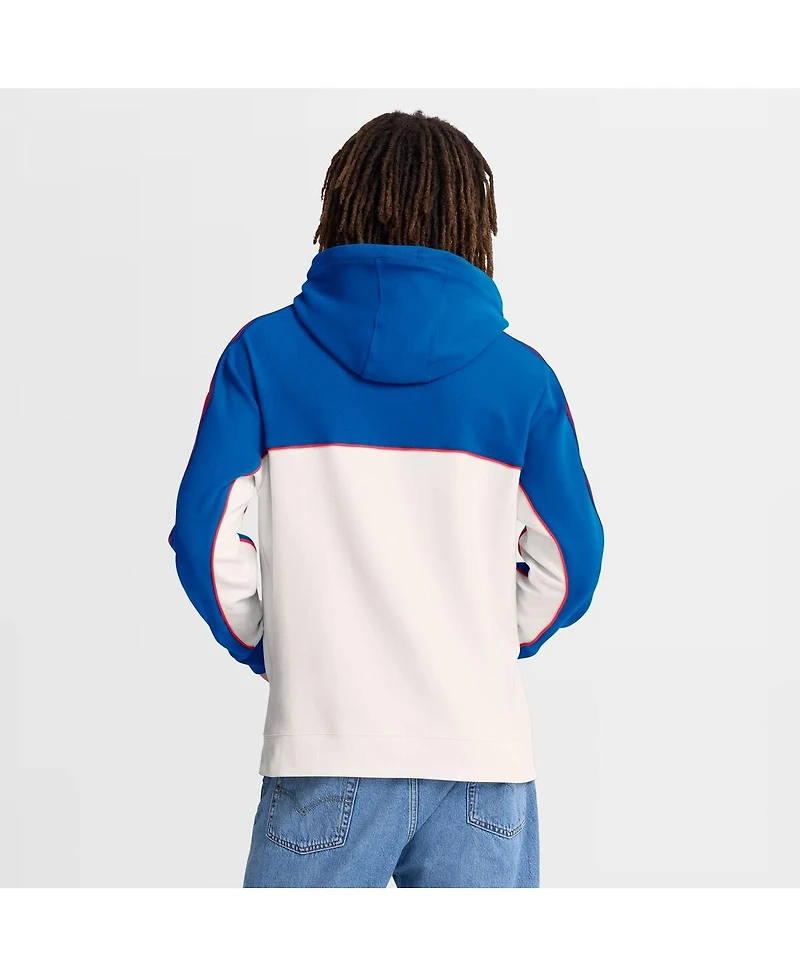 Fanatics Men's Royal/White Paris Saint-Germain Retro Overhead Tri-Blend Hoodie