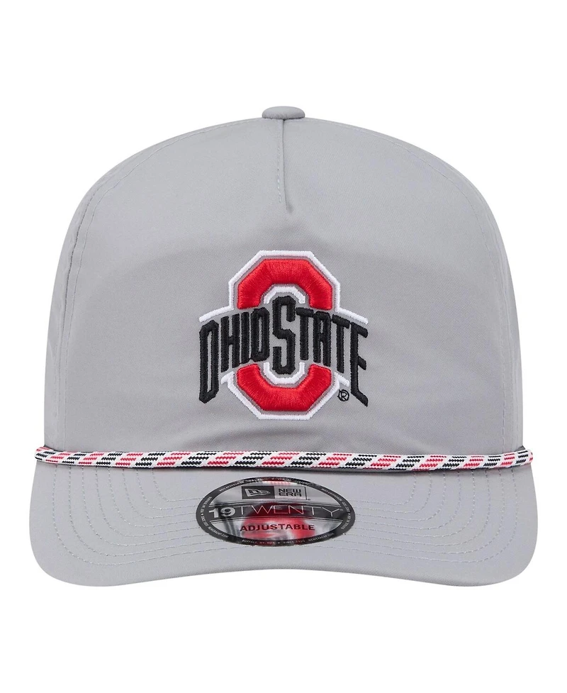 New Era Men's Gray Ohio State Buckeyes 19TWENTY Adjustable Hat