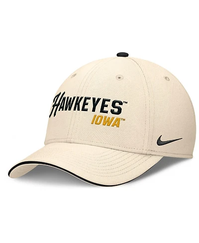 Nike Men's Natural Iowa Hawkeyes 2026 Primetime Swooshflex Hat