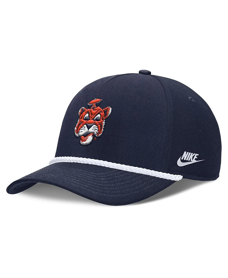 Nike Men's and Women's Navy Auburn Tigers 2026 Basketball Refresh 5-Panel Rope Rise Hat