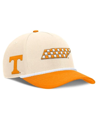 Nike Men's and Women's Natural Tennessee Volunteers 2026 Primetime Natural 5-Panel Rope 2-Tone Rise Hat