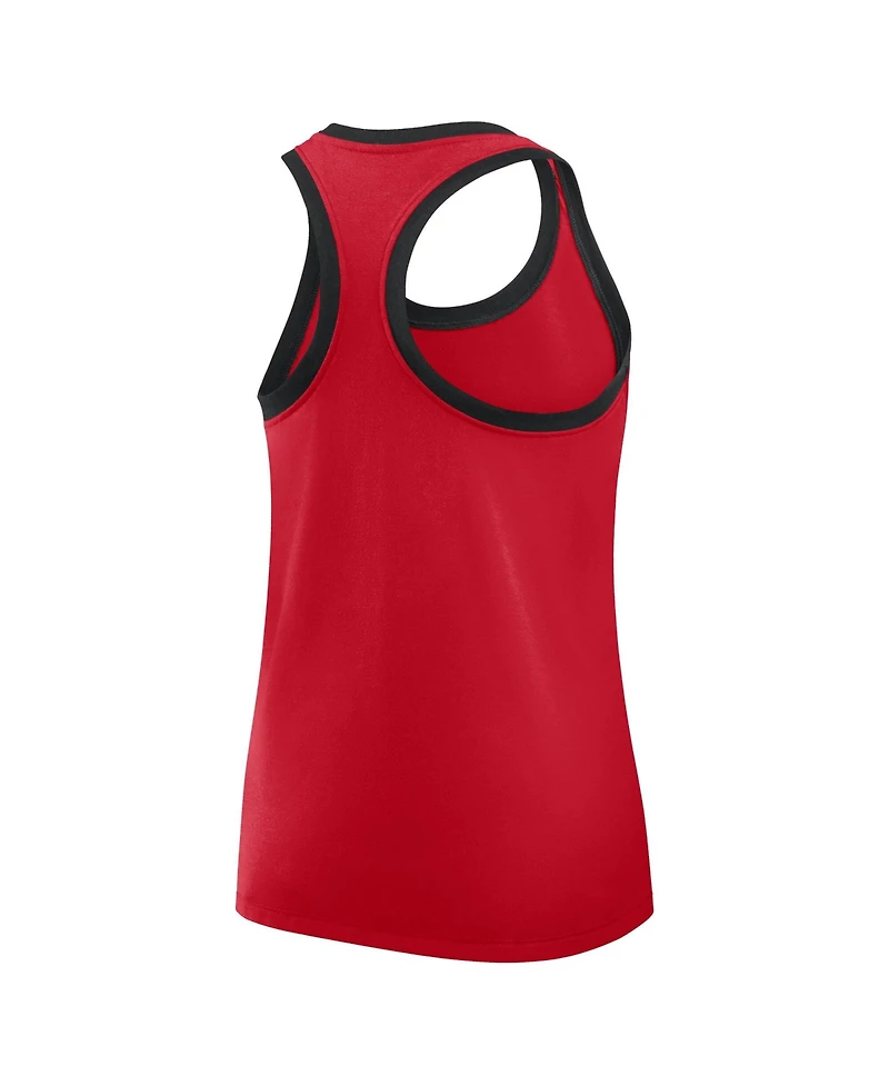 Nike Women's Red Cincinnati Reds Tri-Blend Dri-fit Racerback Tank Top