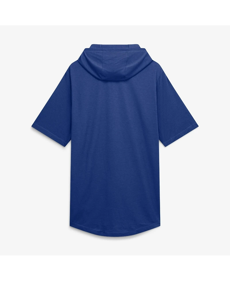 Nike Men's Royal Los Angeles Dodgers Arched Wordmark Tri-Blend Hooded T-Shirt