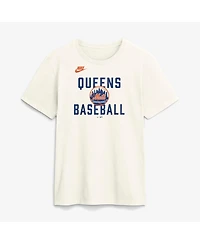 Nike Men's Cream New York Mets Cooperstown Collection ‘70s Inspired T-Shirt