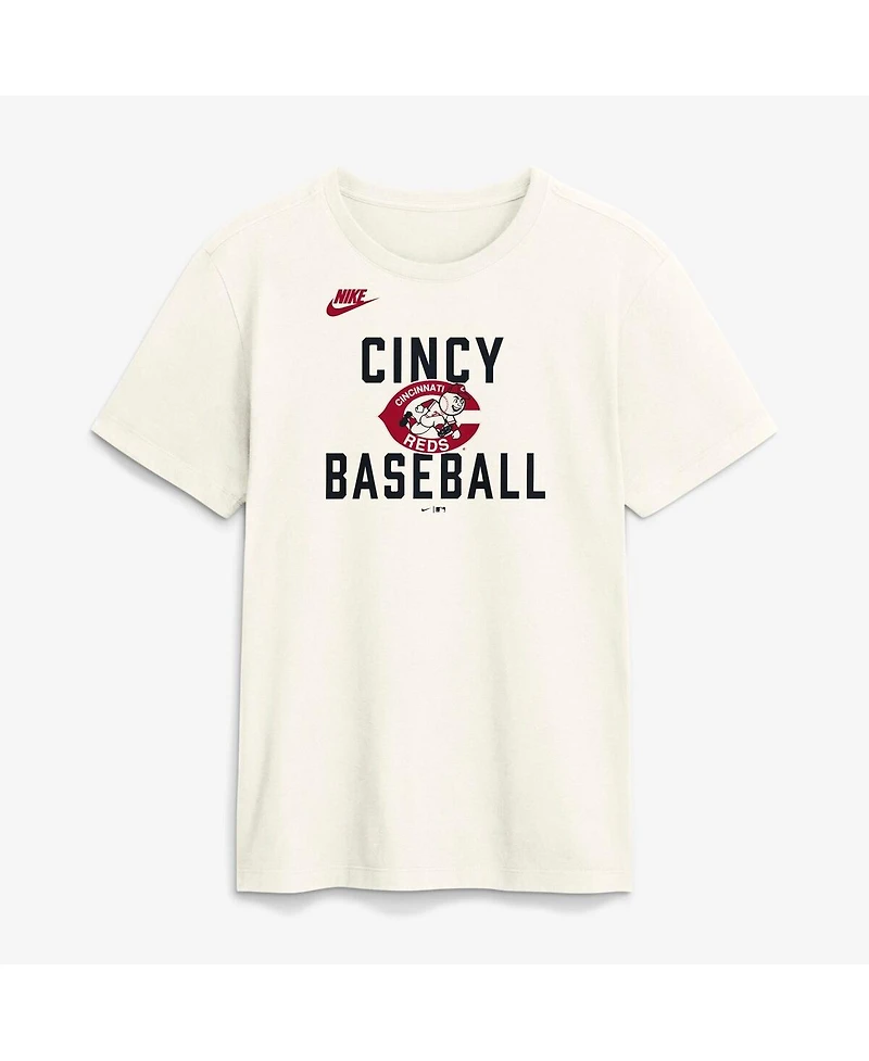 Nike Men's Cream Cincinnati Reds Cooperstown Collection ‘70s Inspired T-Shirt