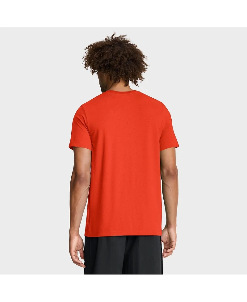 Nike Men's Orange Baltimore Orioles Tri-Blend Logo T-Shirt