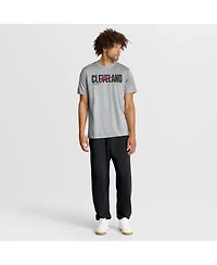 Nike Men's Heather Gray Cleveland Guardians Swoosh Legend Dri-fit T-Shirt
