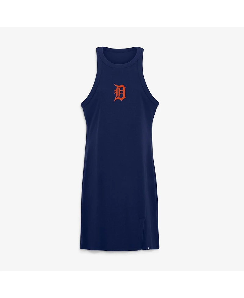 Fanatics Women's Navy Detroit Tigers Tri-Blend Ribbed Sleeveless Dress