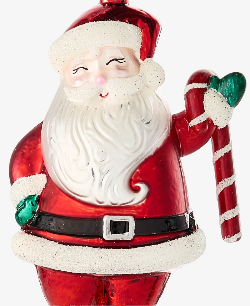 Holiday Lane Christmas Cheer Santa Ornament, Macy's Exclusive