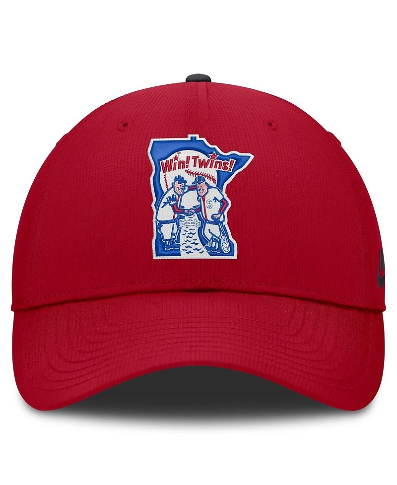 Nike Men's Red Minnesota Twins Cooperstown Club Dri-fit Adjustable Hat