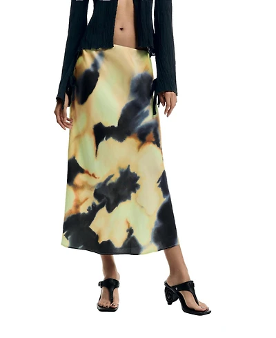 Desigual Women's Printed Midi Skirt