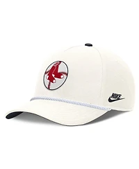 Nike Men's Cream Boston Red Sox Cooperstown Rise Adjustable Hat