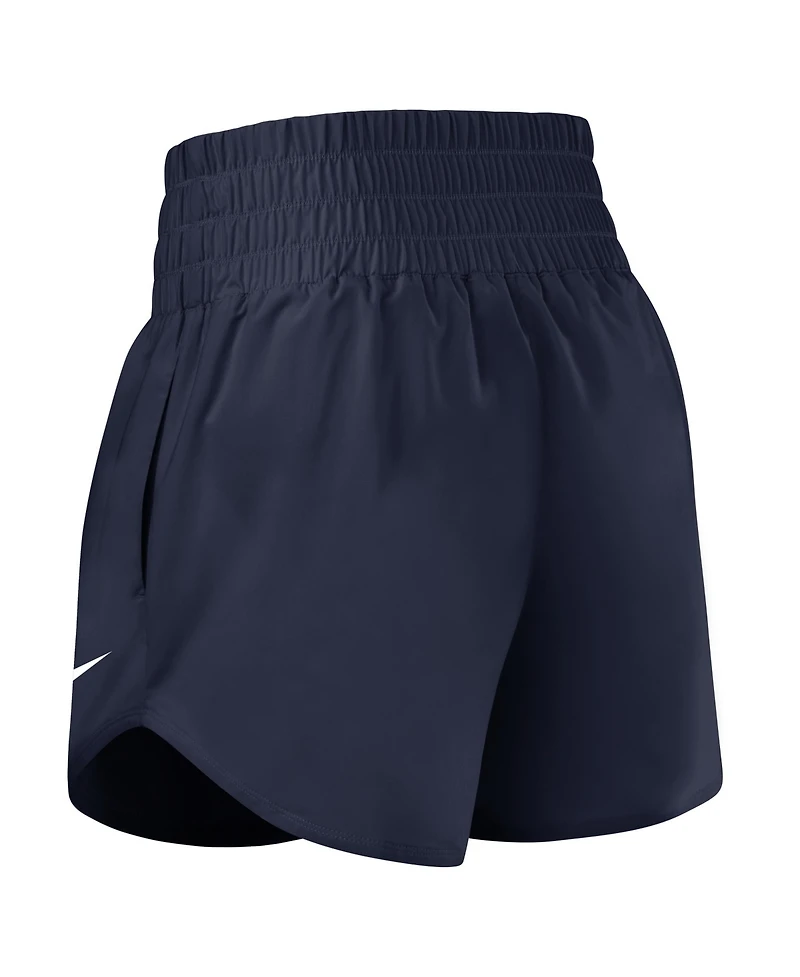 Nike Women's Navy Auburn Tigers Performance One Dri-fit High-Rise Shorts