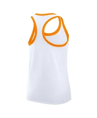 Nike Women's White Tennessee Volunteers Uni Name Tri-Blend Dri-fit Tank Top