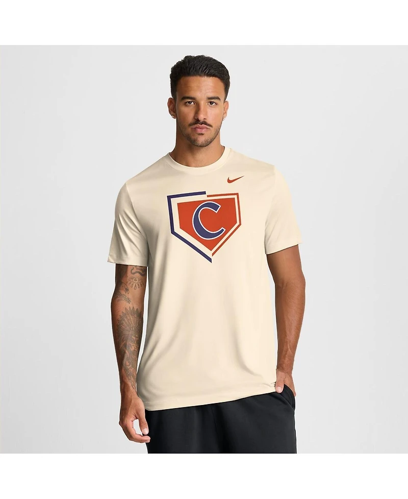 Nike Men's Natural Clemson Tigers Primetime Baseball Icon Legend Dri-fit T-Shirt